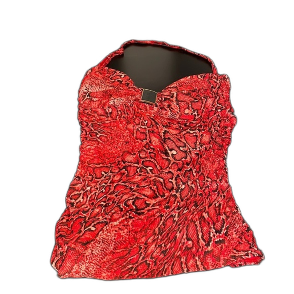 Carmen Marc Valvo Tankini Top Size Small